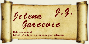 Jelena Garčević vizit kartica